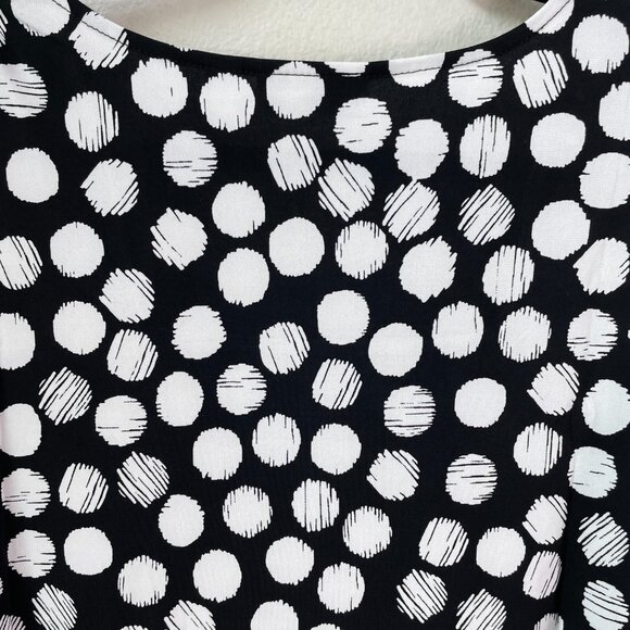 SUSAN GRAVER Womens Plus 2X Top Square Neck Short Sleeve Tunic Stretch Shirt - Picture 9 of 10